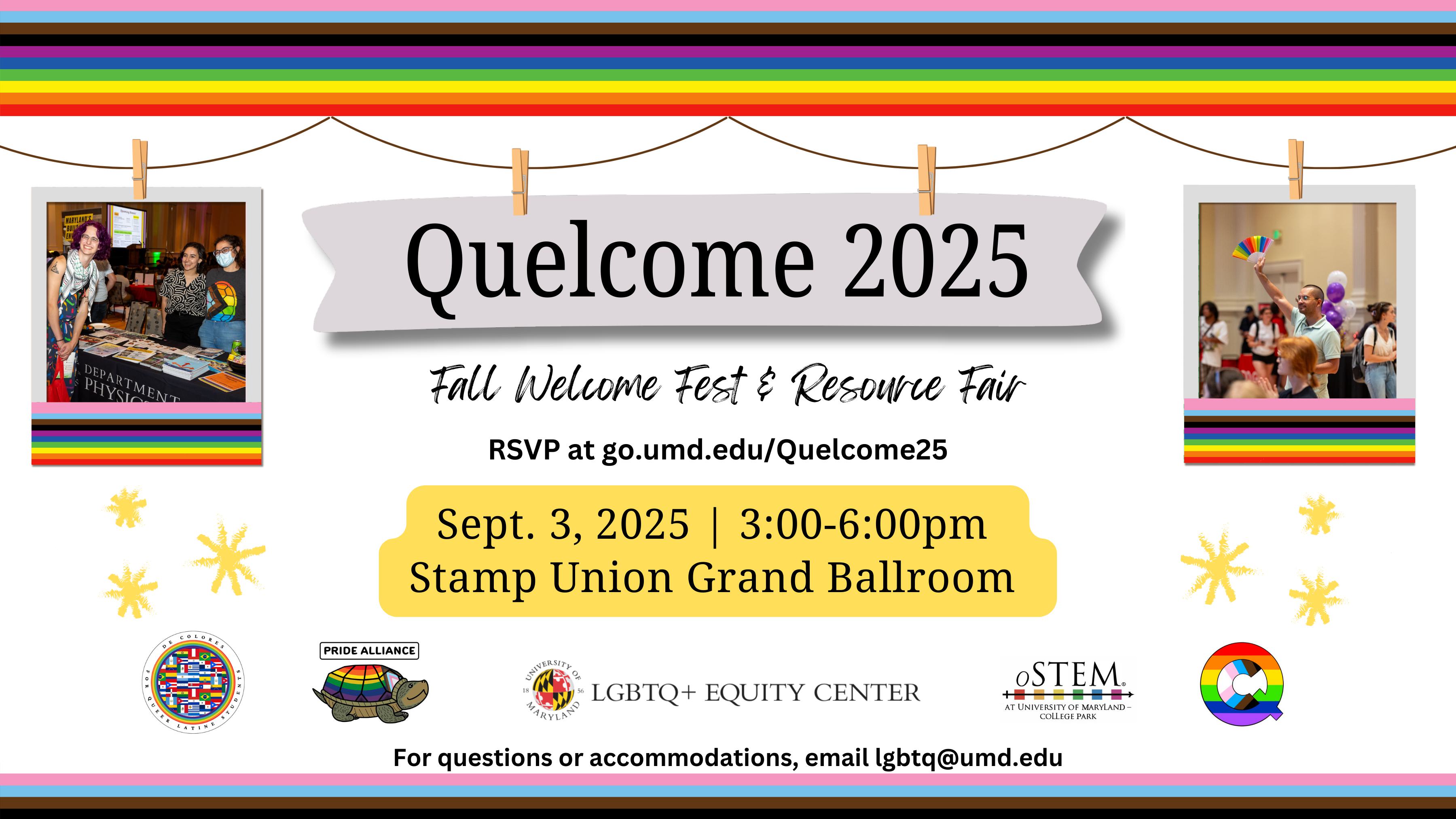 Quelcome 2025: Fall Welcome Fest and Resource Fair